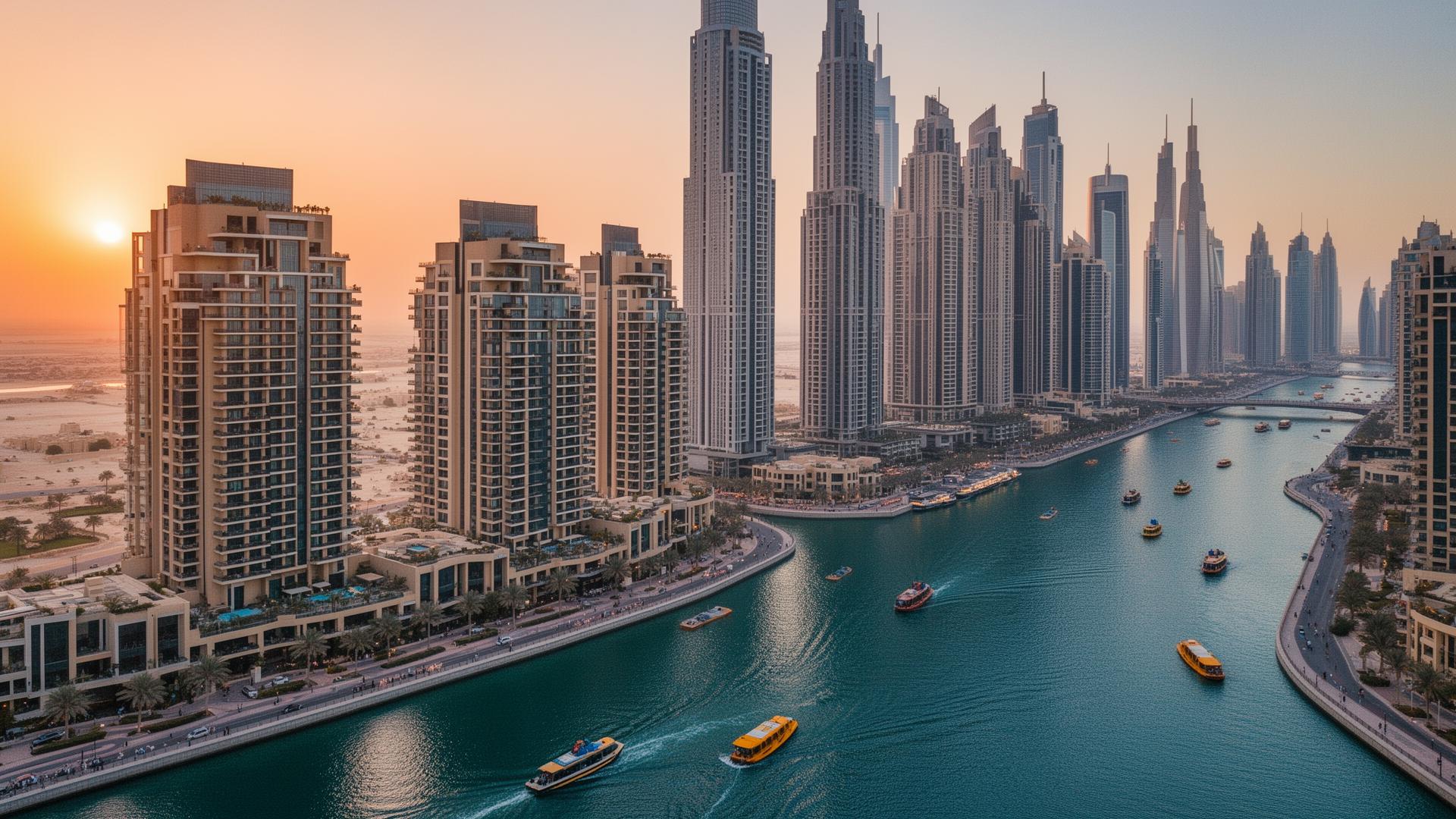 Aerial view of Business Bay