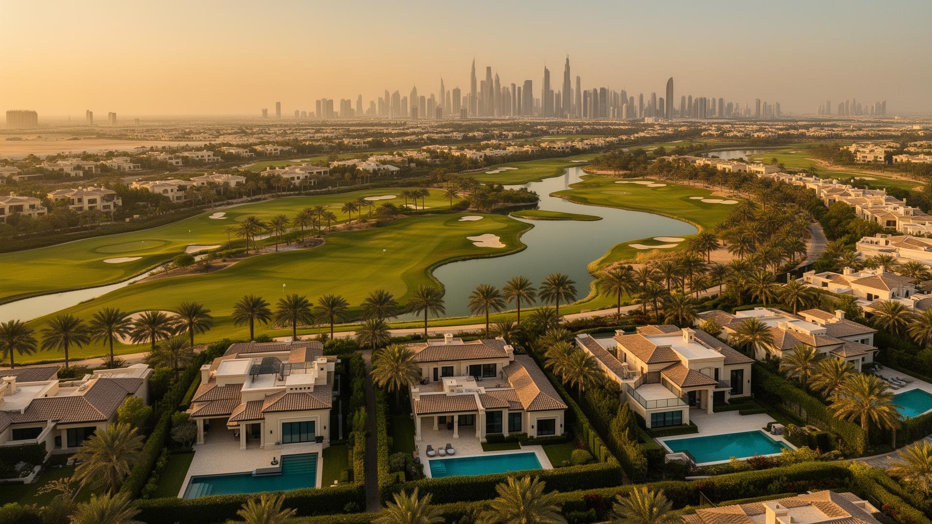 Aerial view of Emirates Hills