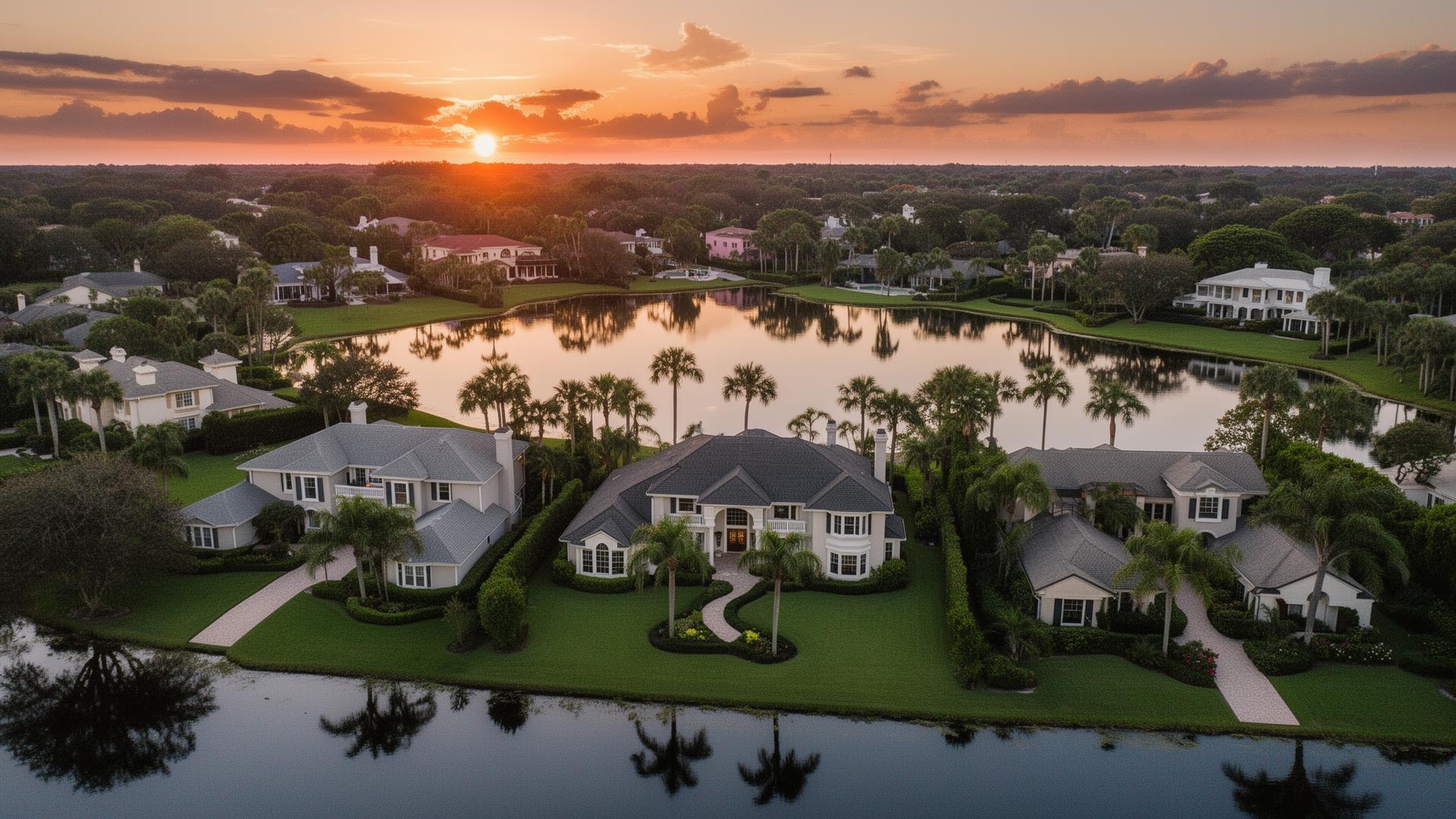 Aerial view of Lake Hollingsworth