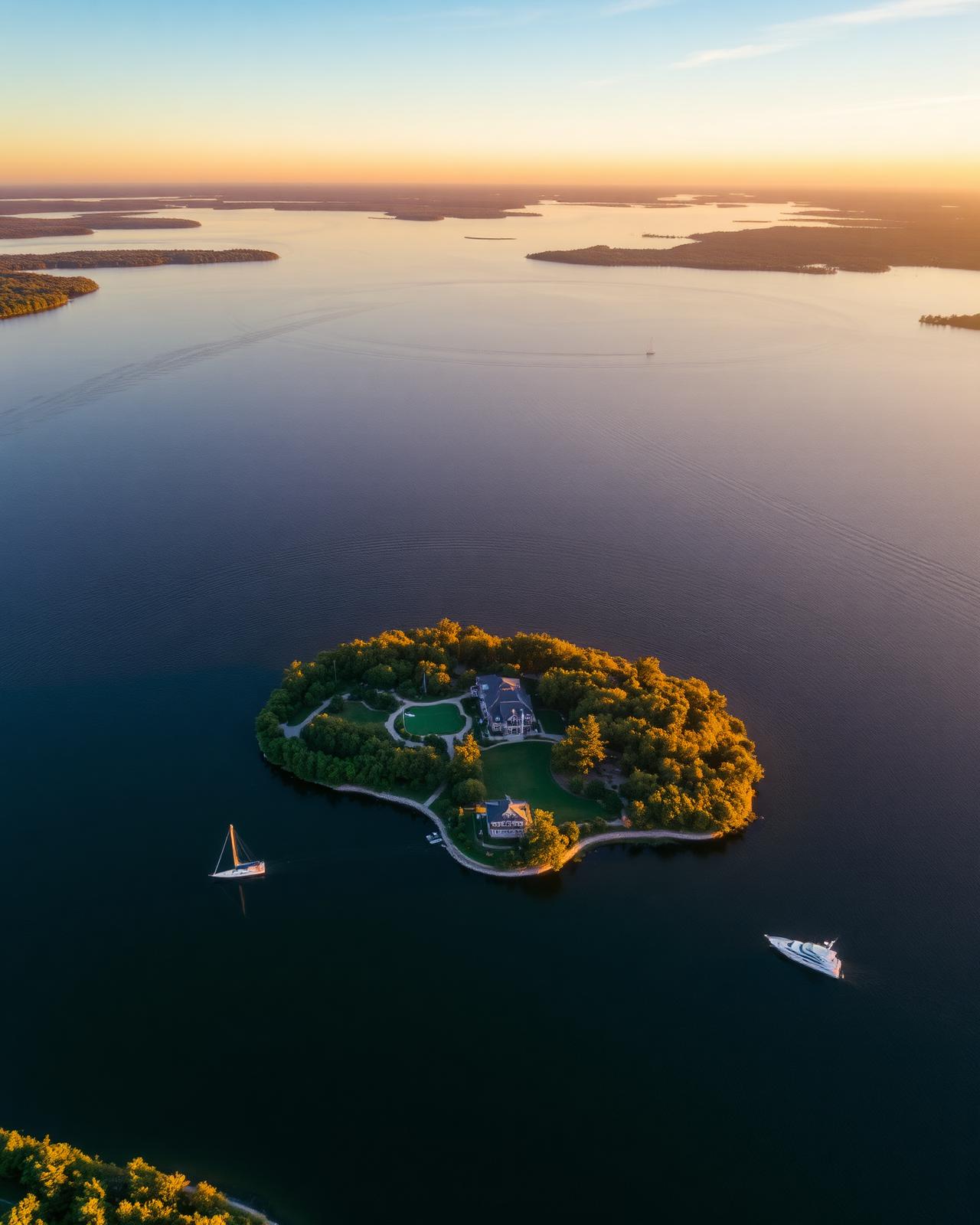 Aerial view of Lake Minnetonka