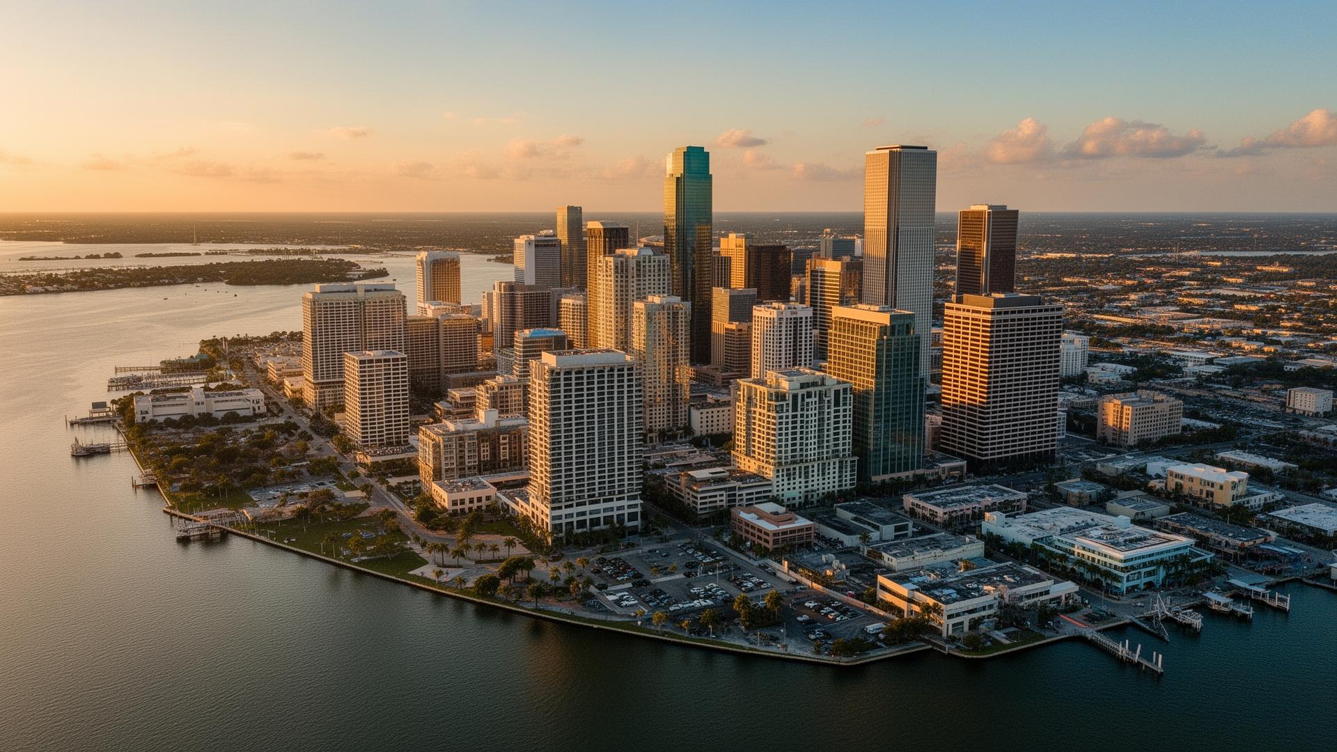 Aerial view of Harbor District